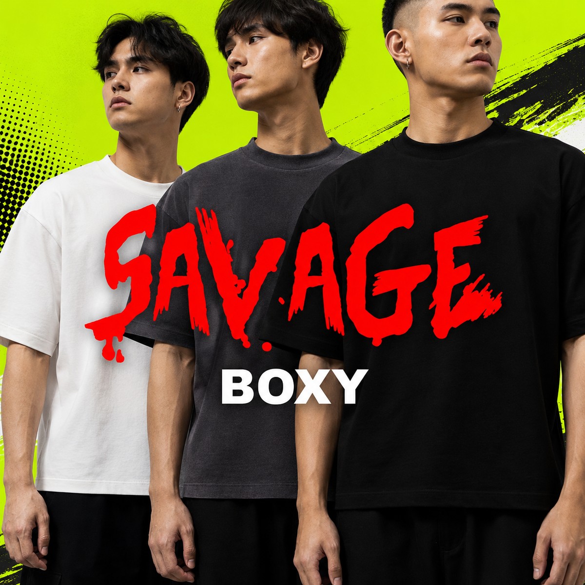เสื้อ Savage Boxy TeeNim DTG